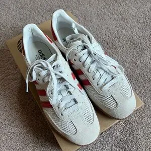 adidas Originals | Shoes | Adidas Samba Og Off White Red Gum Textured ...